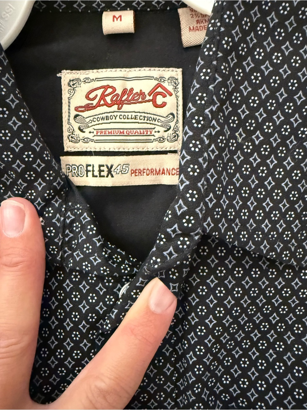 Western-Inspired Boys' Button-Down Shirt Set — Light Blue & Black - Picture 5 of 6